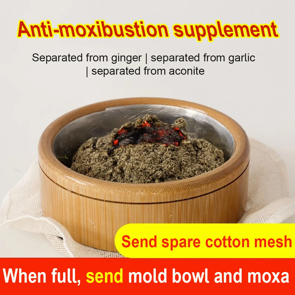 Bamboo Moxibustion Moxa Burner Box with lid Acupuncture Relaxation Medicine Therapy Warm Acupuncture Point Meridian Massage