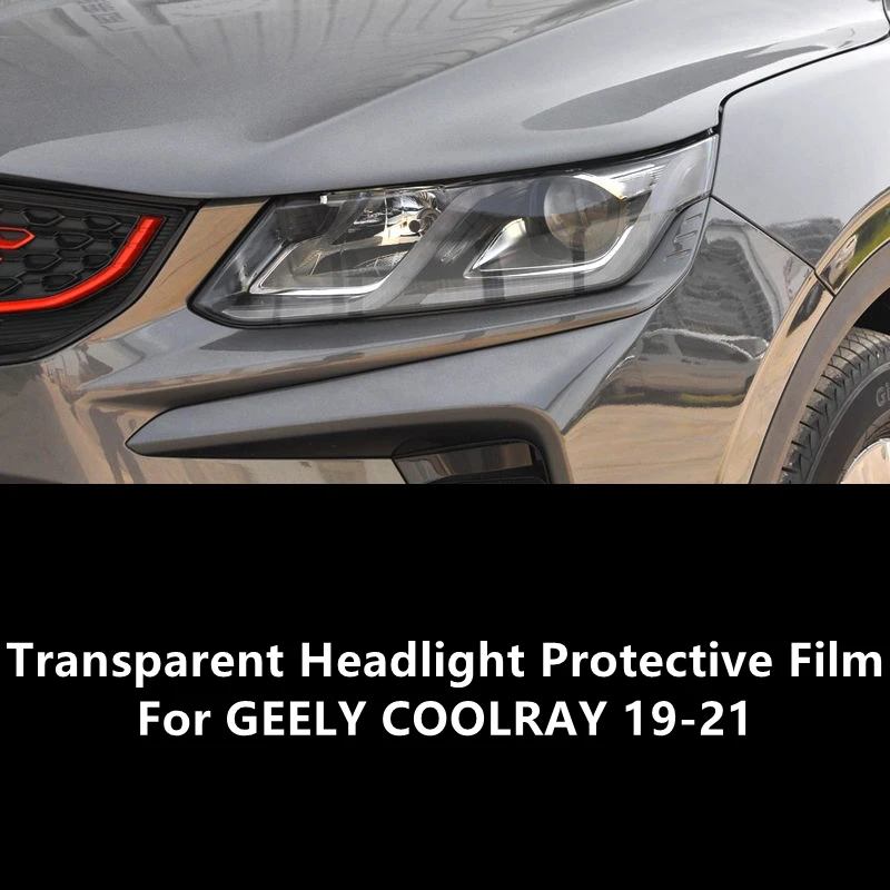 

For GEELY COOLRAY 19-21 TPU Transparent Headlight Protective Film, Headlight Protection,Film Modification