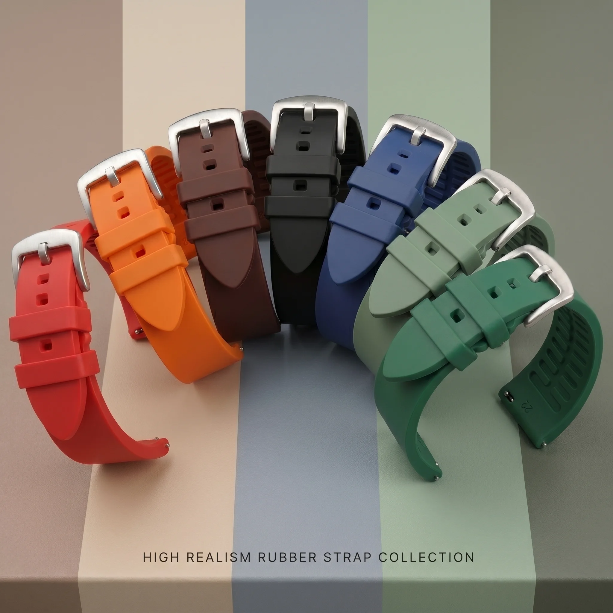 Premium Waterproof Silicone Sports Watch Band - Durable, Soft Rubber Strap Replacement