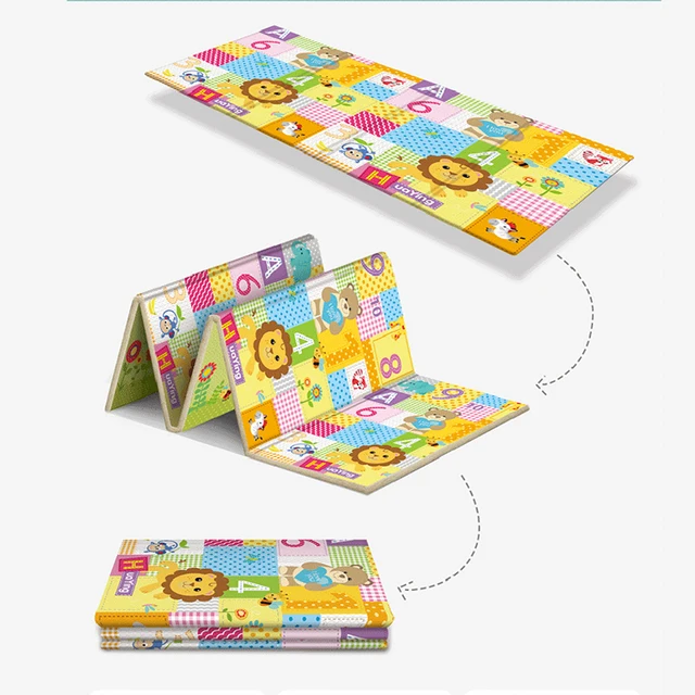 200*180cm Thick Baby Play Mat Decor Home Foldable Child Crawling Waterproof Mat Double-sided design Kids Games Rug picnic Mat 6