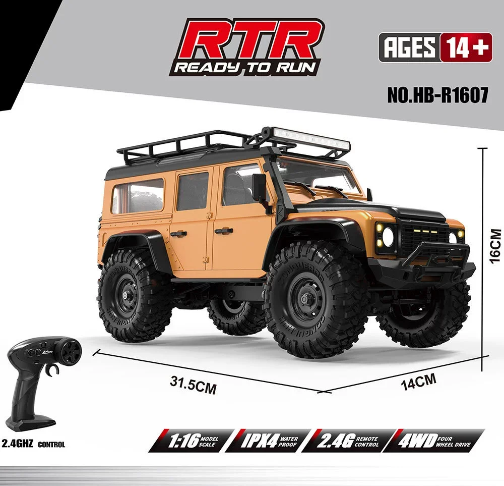 جديد 2025 HB-R1601-R1603 1:16 حصان Rc نموذج التحكم...