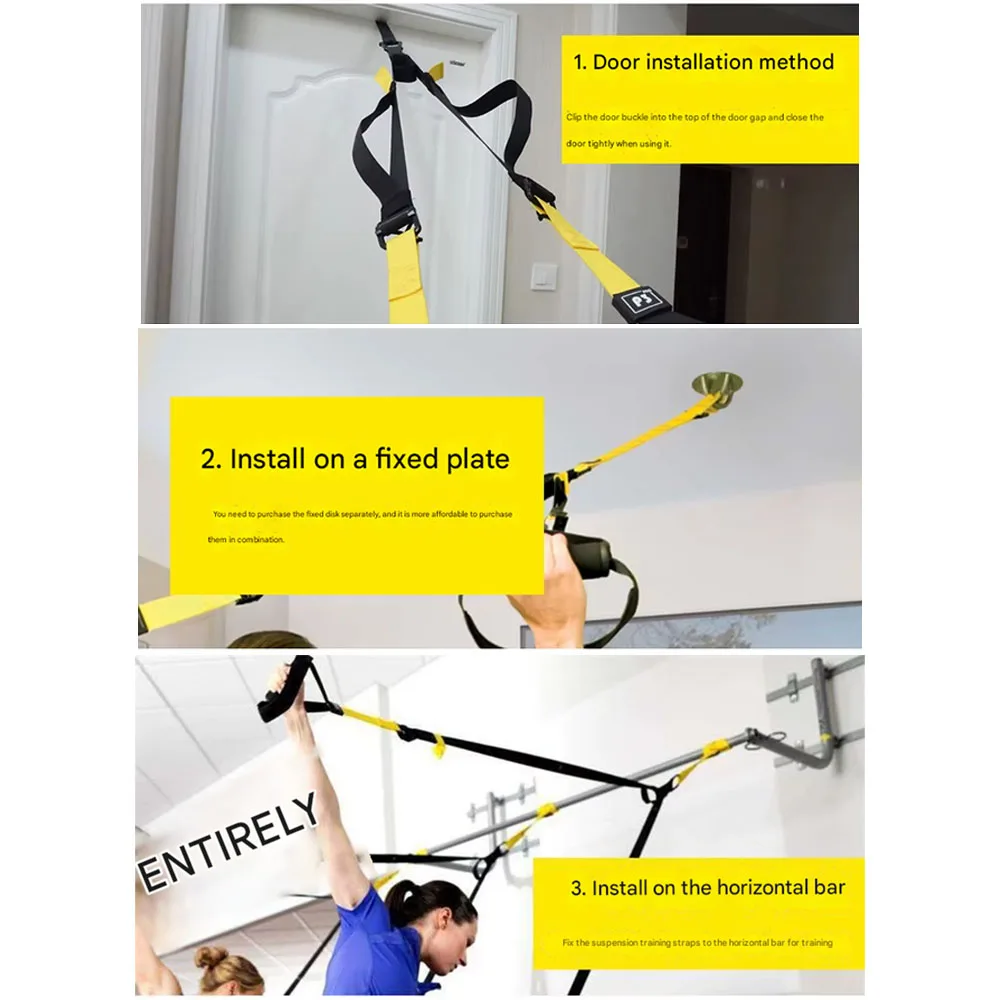 Gym Workout Rope Home Use P3-trx Resistance Device Hanging Pulling Rope Training Band Yoga Fitness Band Suspension Exercise Belt