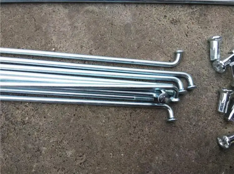Description Picture 5 of itemElectric bicycle 10G Diameter 3mm Length 50-240mm spokes #45 Steel + nipples 10 pcs/lot