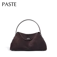 2026 automne hiver tout-match Bowling fourre-tout tout-match mat daim cuir de vachette femmes sac à bandoulière café violet Noble sac à main 1