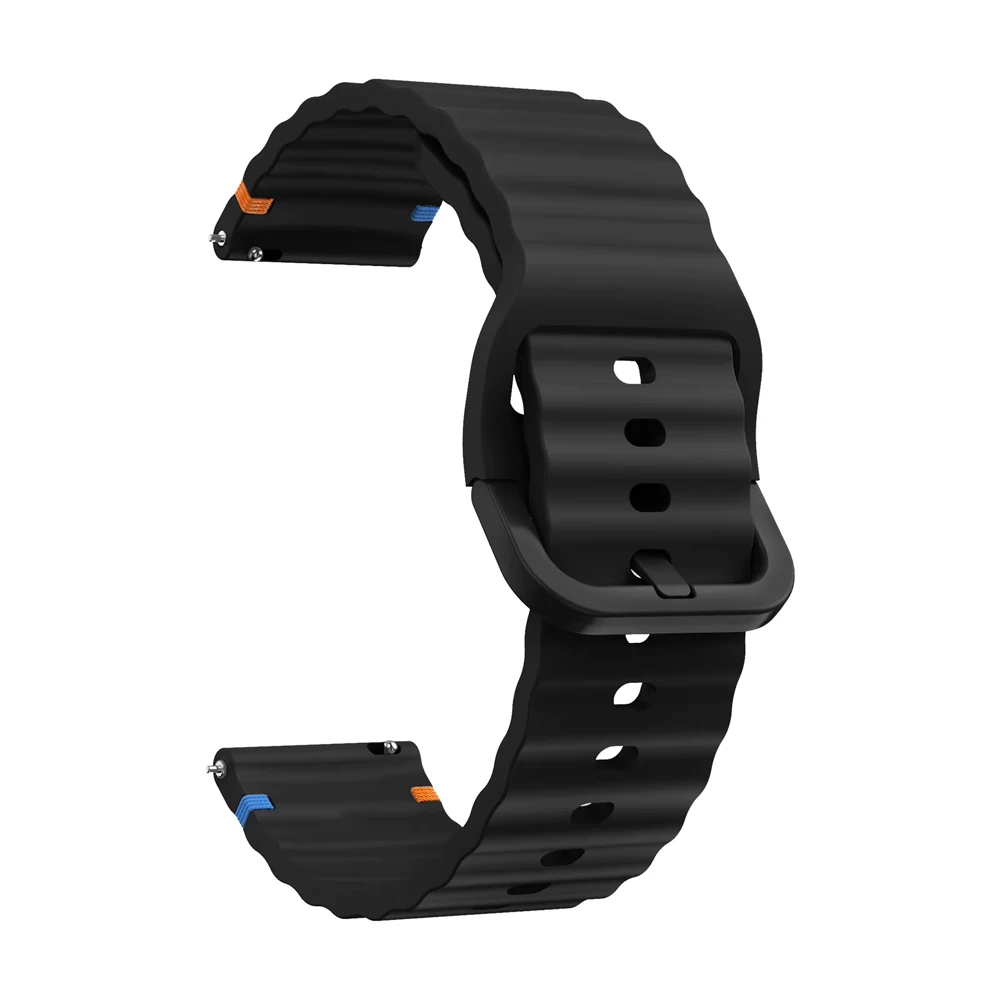 Enhanced Silicone Watch Band - 22MM Adjustable Wrist Strap in Multiple Colors