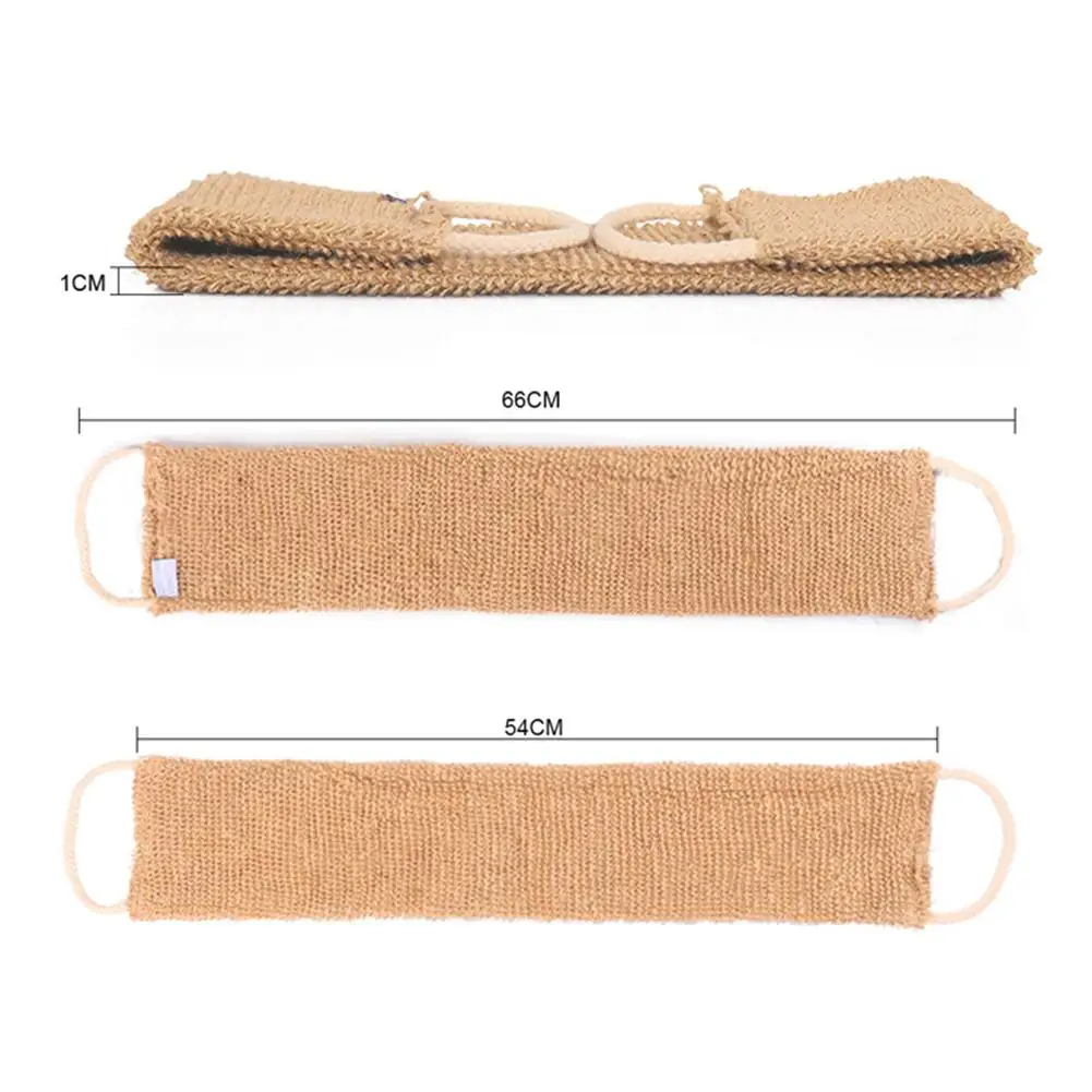 Exfoliating Scrubber Ramie Jute Bath Towel Shower Towel Multifunctional Back Body For Body Cleaning Man Woman