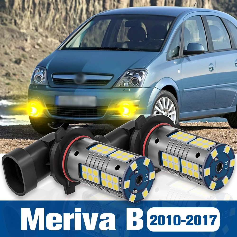 

2pcs LED Fog Light Blub Lamp Accessories Canbus For Opel Meriva B 2010-2017 2011 2012 2013 2014 2015 2016