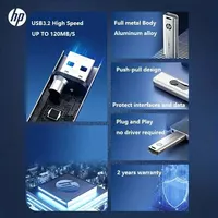 HP USB Flash Drive 3.2 32GB 64GB High Speed Sticks External Storage Metal Pen Drive Creative Personality Car Music 5