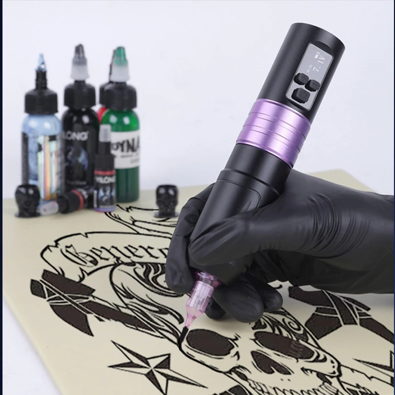 Professional YILONG Wireless Tattoo Pen Machine 1500mAh Battery
