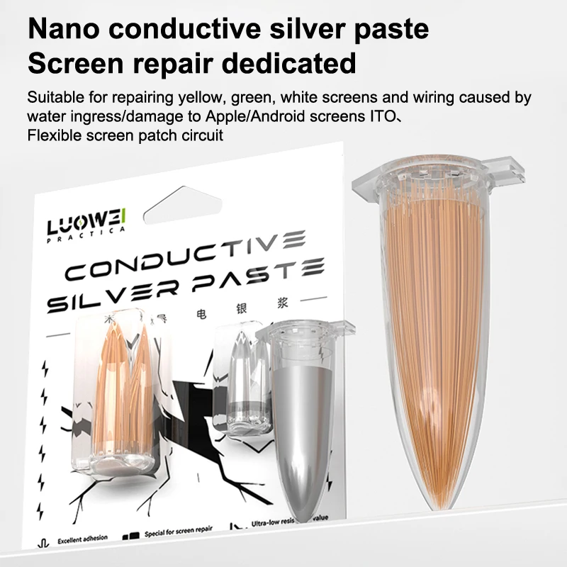 1set LW-327 Nano Conductive Silver Paste Mobile Phone Flexible Screen Circuit Repair Restoration Maintenance Tool