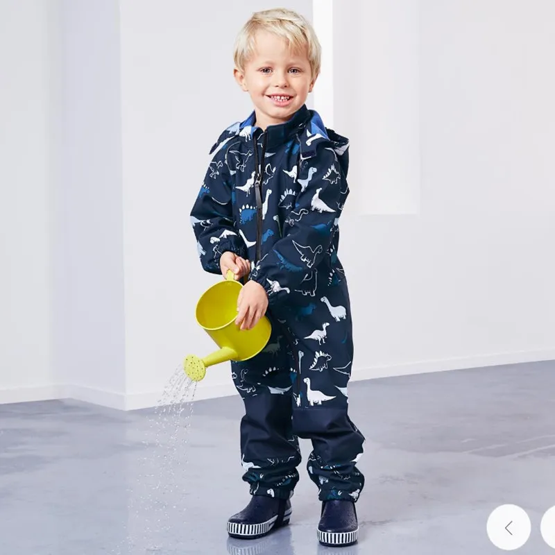 One-piece children's ski suit suit boys and girls ski pants top waterproof thickening warm baby snow town equipment