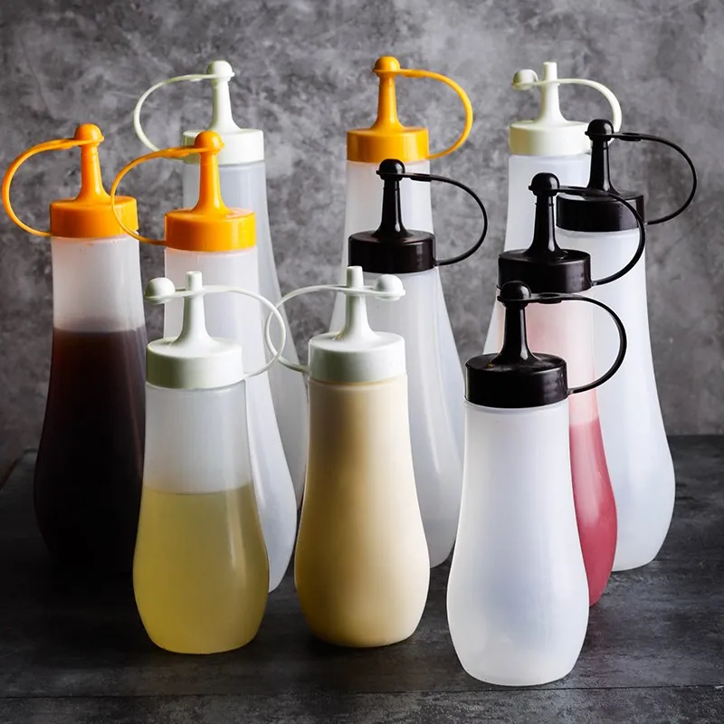 Condiment Squeeze Bottle Dispenser Sauce Squeeze Squirt Bottle For