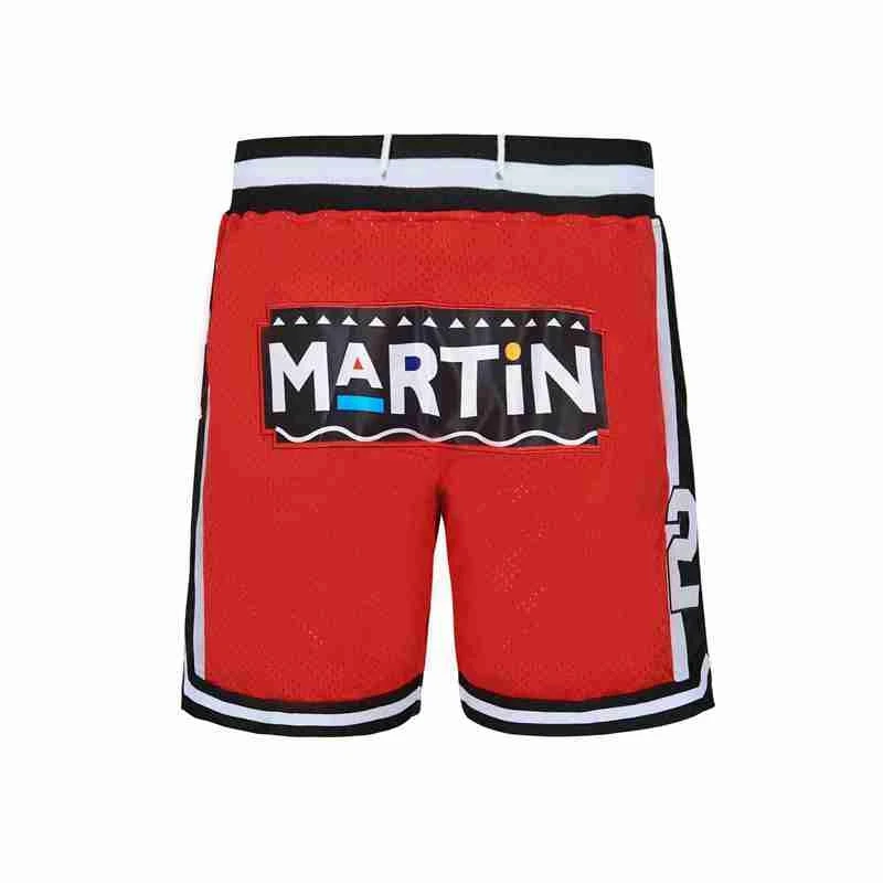 

BG Basketball shorts MARTIN Embroidery sewing Zip pocket outdoor sport big size various styles Red black sandbeach shorts 2021