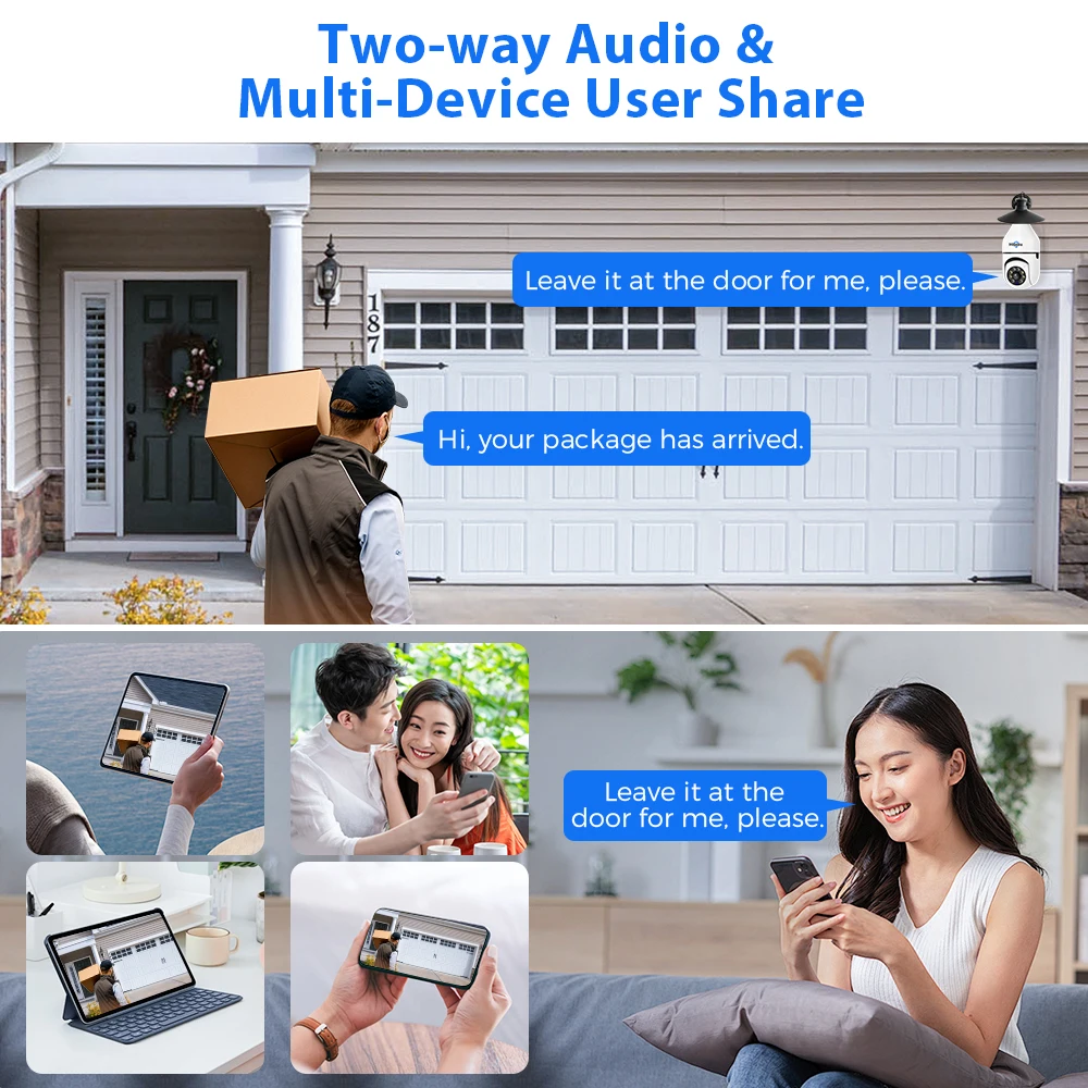 Hiseeu 3MP واي فاي PTZ IP كاميرا E27 ضوء لمبة كامي...