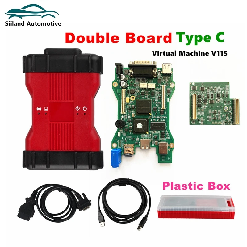 

A++ Original Double PCB VCM 2 Diagnostic Scanner UCDS VCM2 IDS OBD2 Diagnostic Tool V121 Virtual Machine V115