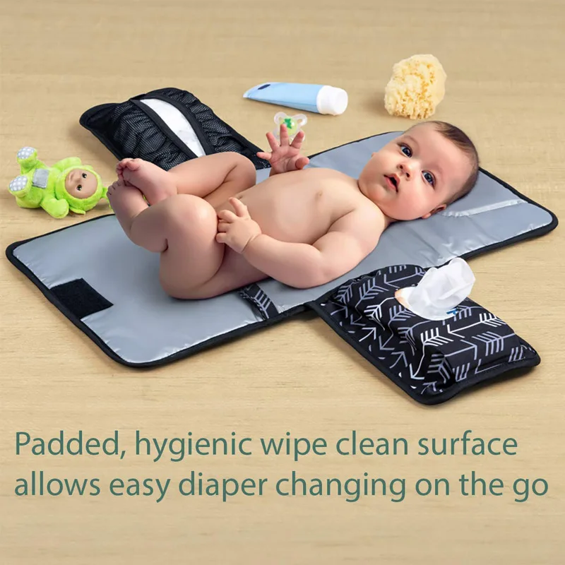 Baby outdoor foldable diaper changing pad Baby Travel portable diaper pad Newborn mother and baby bag