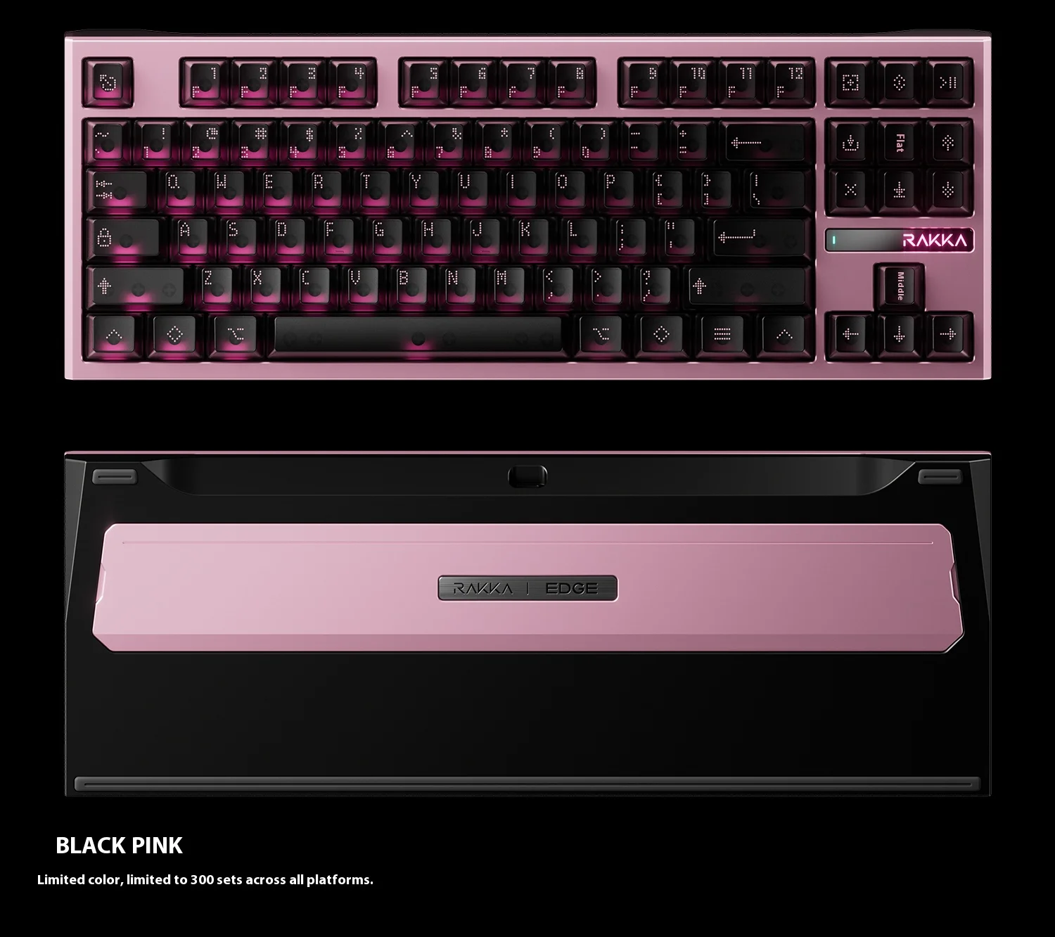 RAKKA 80 Edge Magnetic Axis Keyboard Gateron Grey Jade PRO