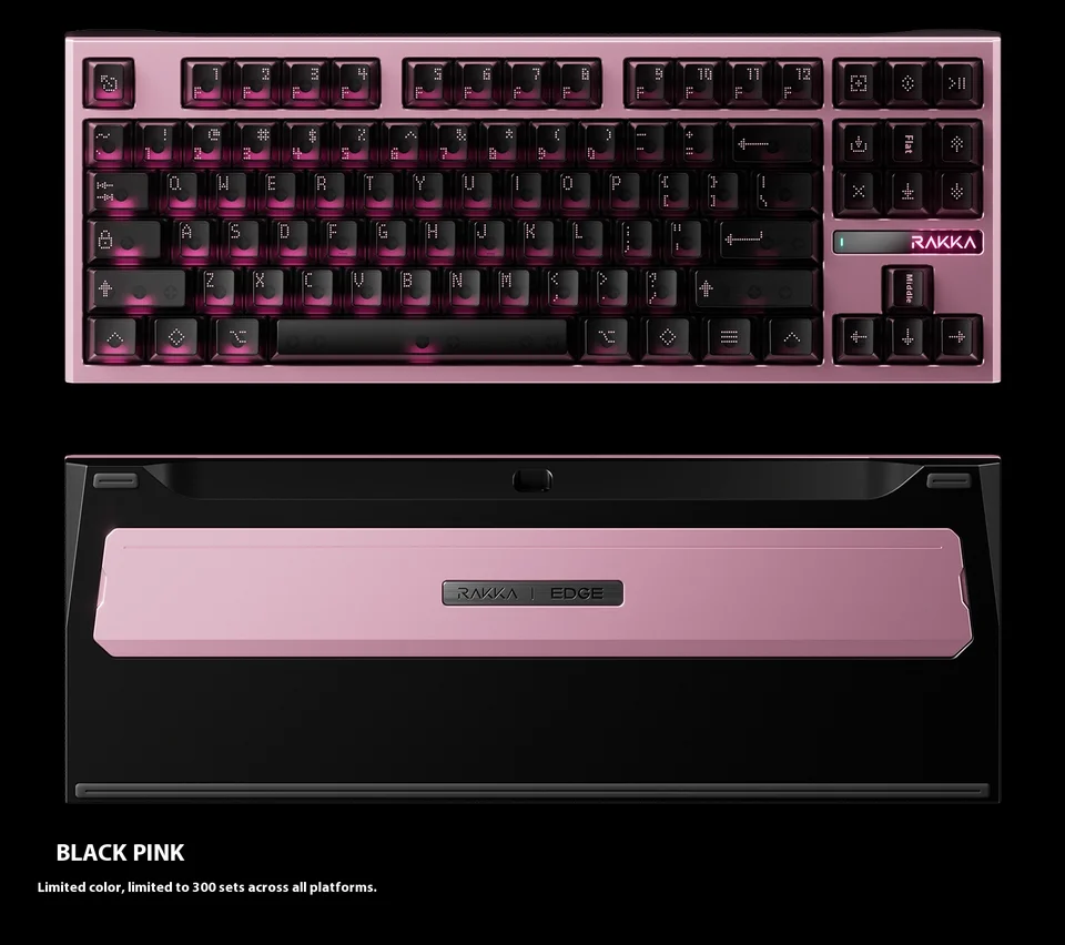 RAKKA 80 Edge Magnetic Axis Keyboard Gateron Grey Jade PRO