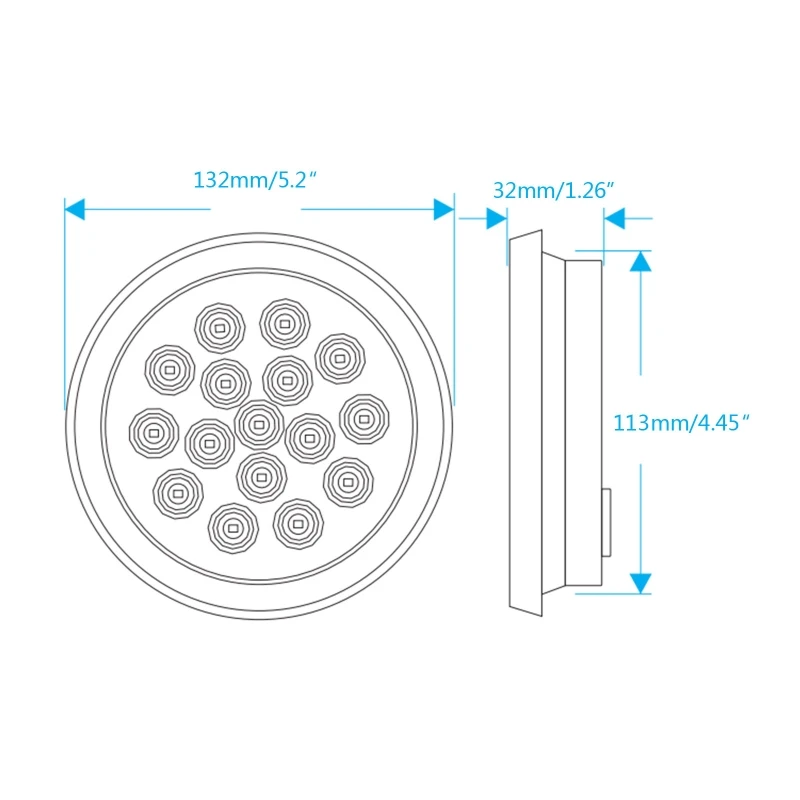 12-24V Ʈ  ǥ   16LED  Ʈ    Automo Ʈ 