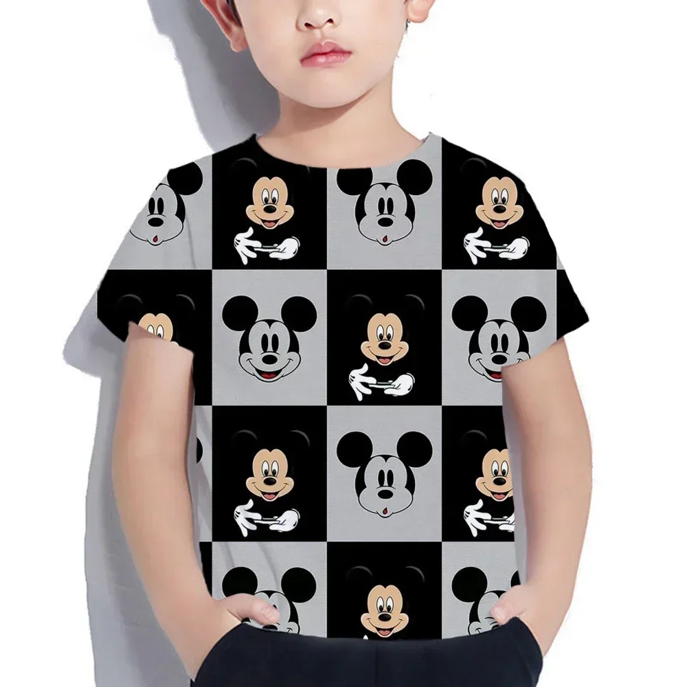 Children's Clothing Boys Mickey Mouse Short Sleeve Mickey Mouse T-shirt Kids Sweatshirt Child's Clothes Boys 3d Mickey T-shirts 2
