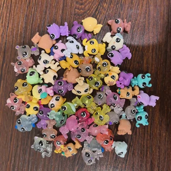 10PCS Littlest Pet Baby Tiniest Mini Figure Original Super Tiny Animal Sheep Bird Bunny Kids Toy Collectibles