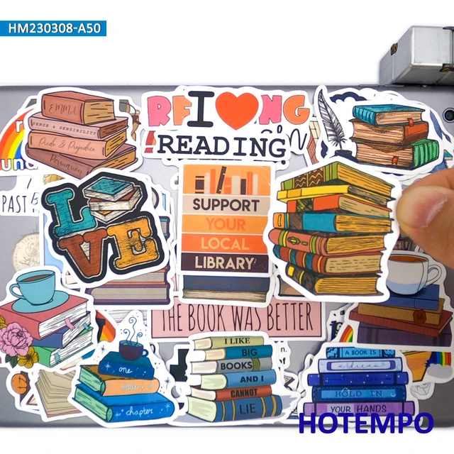 Book Lovers Sticker Set Bibliophile Stickers Love to Read Stickers