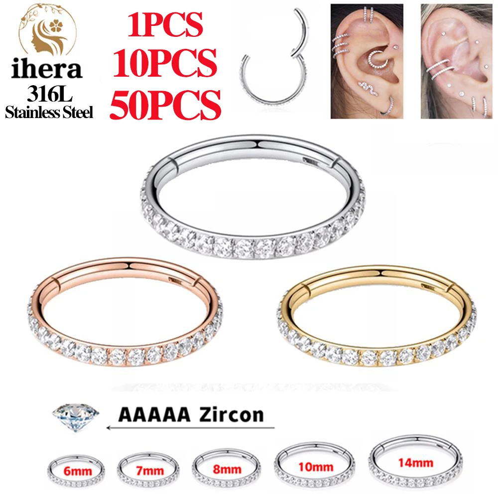 Stainless Steel Earrings Stainless Steel 50pcs Stainless Steel Zircon