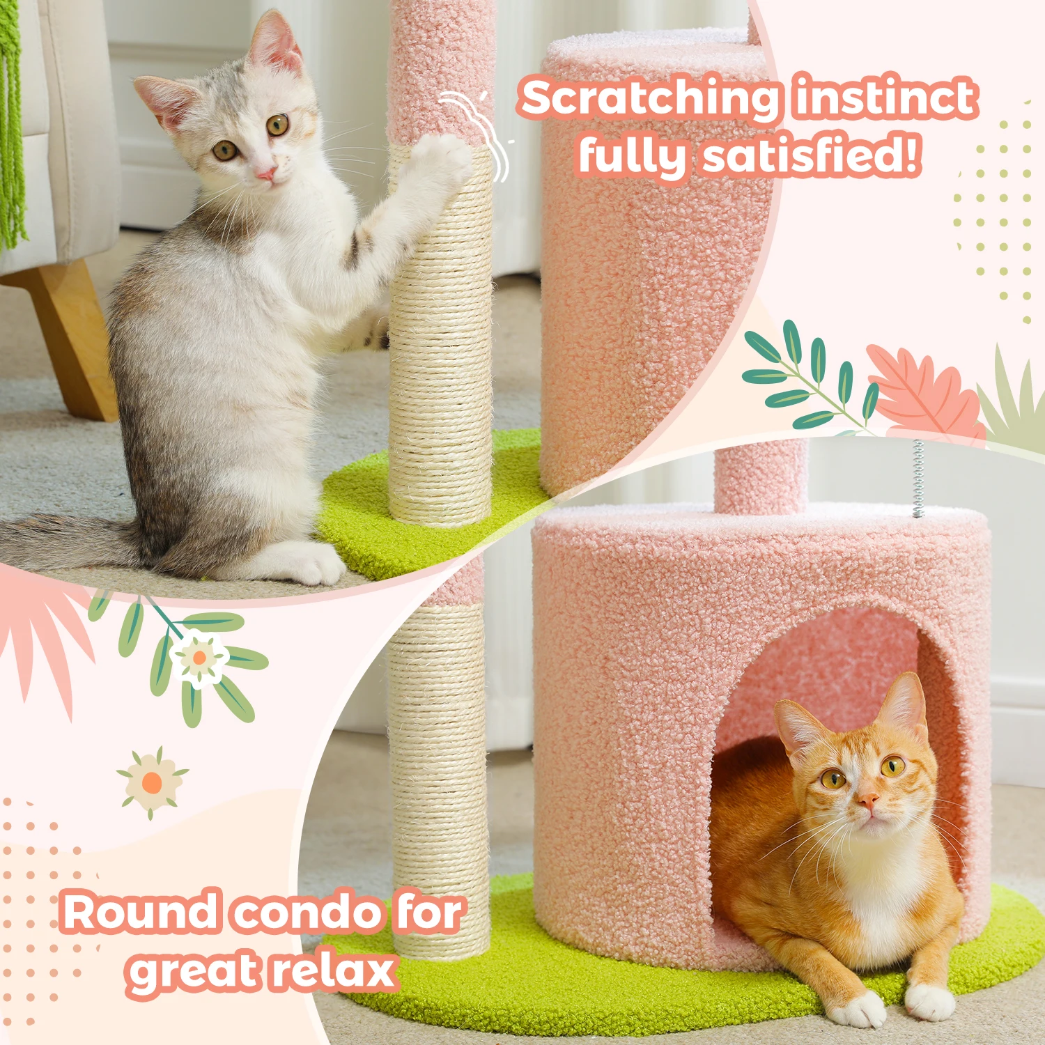 Flower Cat Tower Tree 3