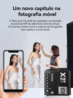 Godox X2T wireless flash trigger for DSLR camera Canon Nikon SONY Fuji flash high speed trigger 5