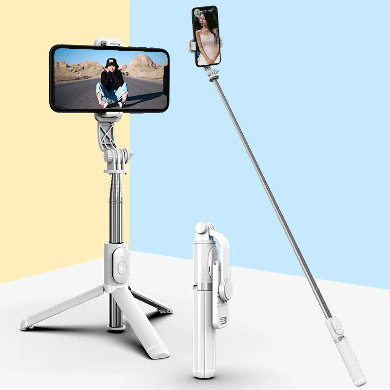 vermogen Sneeuwwitje spek Extend 3 in 1 Aluminum Selfie Stick Tripod with Bluetooth Remote and Tripod  Stand 360 Rotation for iPhone 14 13 12 Samsung Phone| | - AliExpress