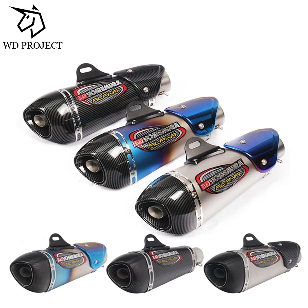 

Motorcycle ATV Carbon Fibre Exhaust DB Killer Muffler Escape Link Pipe For Honda K8 K9 R1 R3 R6 10R R25 NINJA400 656 CBR600 500
