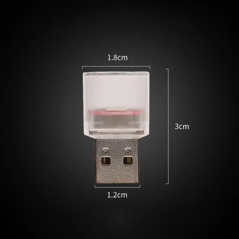 LED Car Ambient Night Light USB Auto Interior Lamp