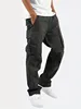 Mens Casual Jogger Pants Relaxed Fit Cargo Pants Drawstring Sweatpants Hiking Outdoor Twill Sport Pants 1
