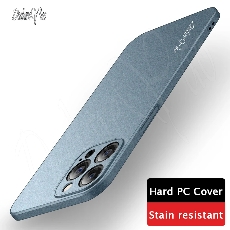 cool iphone 11 Pro Max cases 13 Pro Max Case DECLAREYAO Original Ultra Slim Matte Coque For Apple iPhone X 12 11 Pro Xs XR Max SE2 6 7 8 Case Frosted Hard PC case iphone 11 Pro Max 