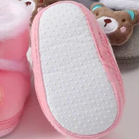 Men's And Women's Baby Cartoon Padded Cotton Shoes Cute Soft-Soled Toddler Shoes Warm Snow Boots 0-2Y 5