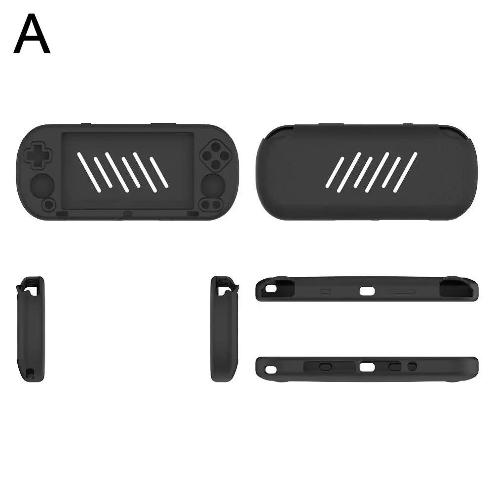 Custodia protettiva per Trimui Smart Pro 5 pollici console di gioco protezione contro le cadute semplice tinta unita custodia in silicone per Smart Pro 5 pollici (viola