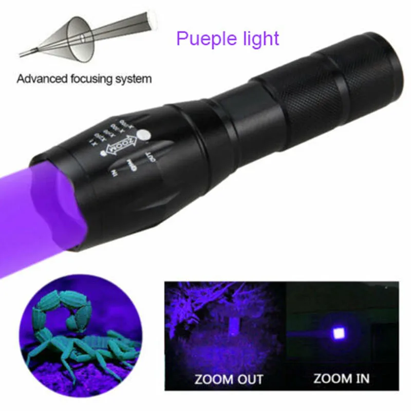 USB wiederauf ladbare 365nm UV-Taschenlampe UV-Lampe Taschenlampe  Schwarzlicht Haustier Moos Detektor für Katze Hund Flecken Bett wanze  Schimmel futter - AliExpress