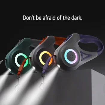 LED Retractable Dog Leash 2