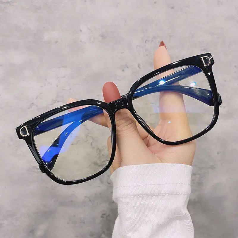 Women's Finished Myopia Glasses Trendy Anti-blue Light Optical Computer Eyewear Unisex Fashionable Minus Diopter Glasses 0~ -6.0 - 4