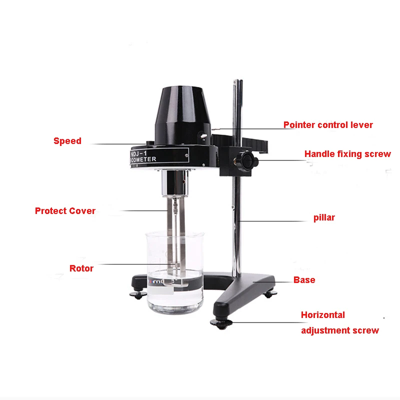 Rotary Viscometer Viscosity Tester 10-100,000mPa·s Fluidimeter Meter Newton Liqu