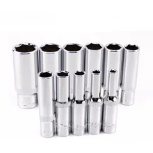 

1pcs High quality 1/4 Socket Set AdapterLong Sockets 4-14mm Deep Socket Tool Heads Torque Spanner Ratchet Socket Wrench