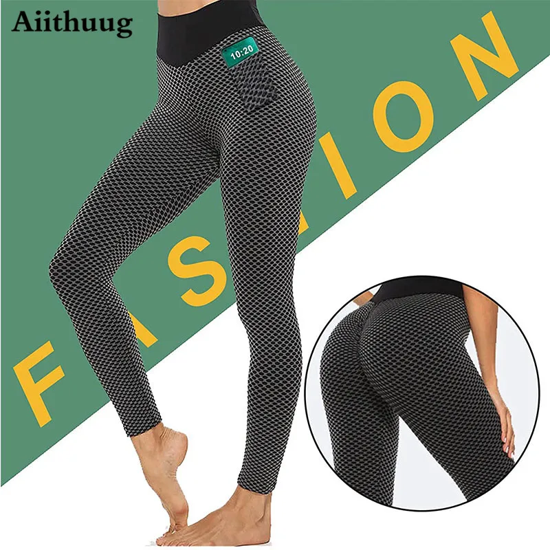 Leggings size medium tiktok womens High Waist Textured Yoga Pants