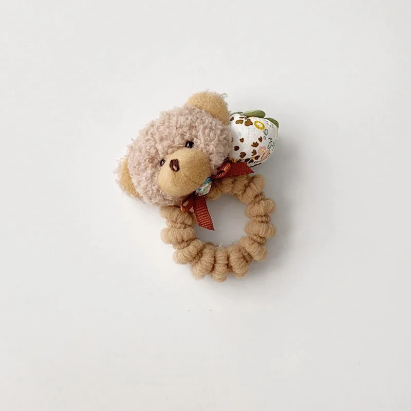 Süßes Plüsch-Cartoon-Kaninchen-Bär-Telefonkabel-Haarband für Mädchen, Kinder-Haargummi, Haarseil, Gummiband, hübsches Haar-Accessoire – Detail 7