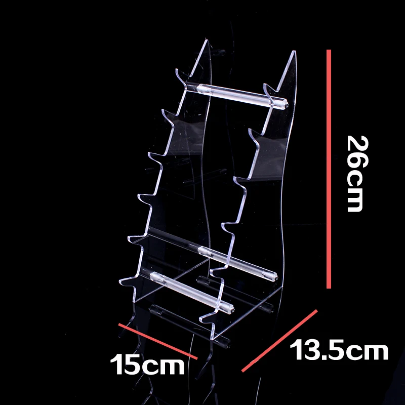 

High-grade Acrylic Transparent Knife Display Stand Can Put 6PCS Knives