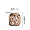 Rustic Hanging Glass Vase Rope Net Dry Flower Glass Vase with Art Hemp Rope Home Transparent Living Room Decor Table Decoration 4