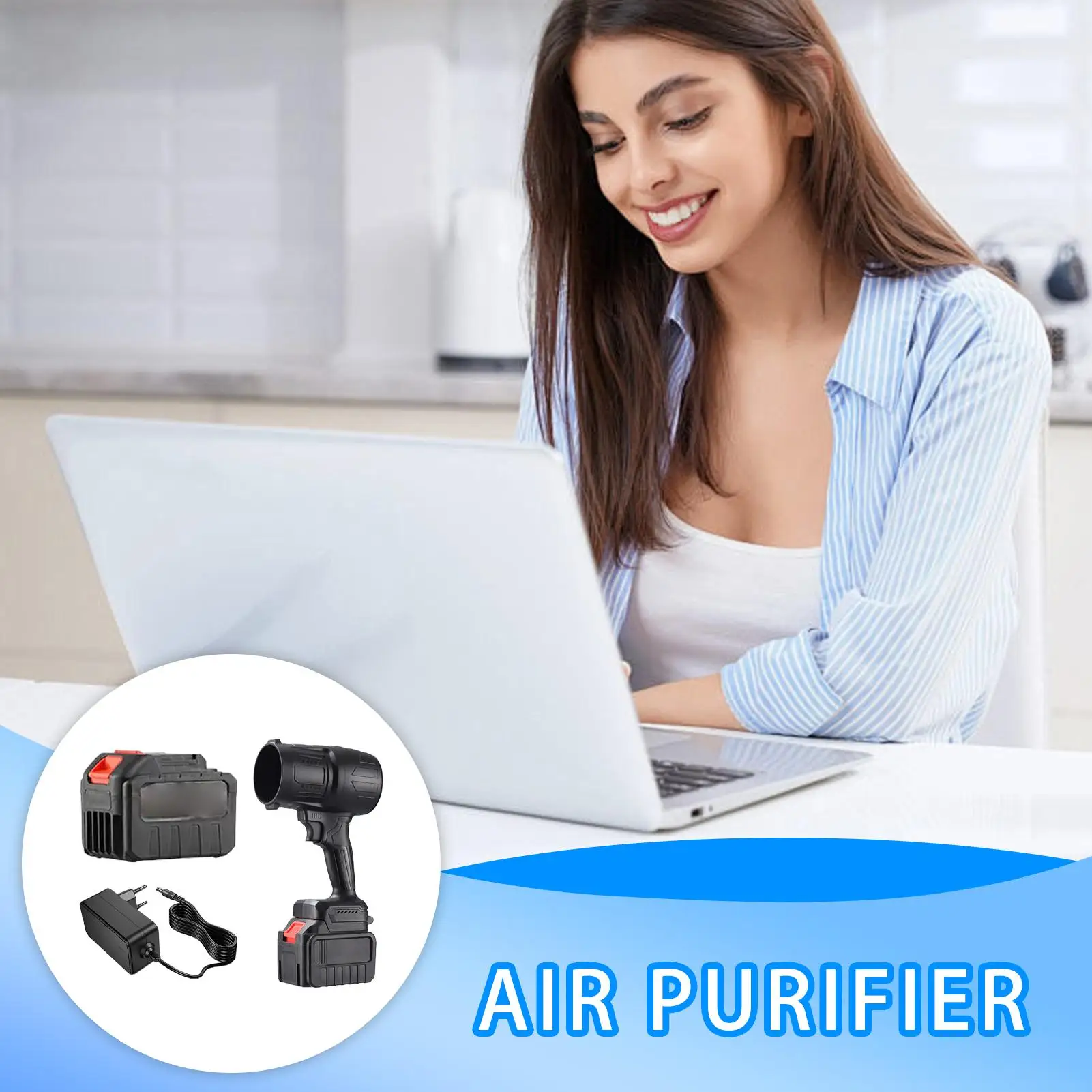 잎 송풍기 휴대용 6000mAh 공기 살포기 자동차 용 충전식 19000RPM 자동차 인테리어 야외 용 무선 먼지 청소기 팬