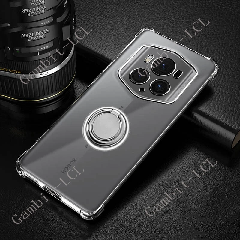 Luxury Back Ring Holder Bracket Phone Case - TPU Soft Cover