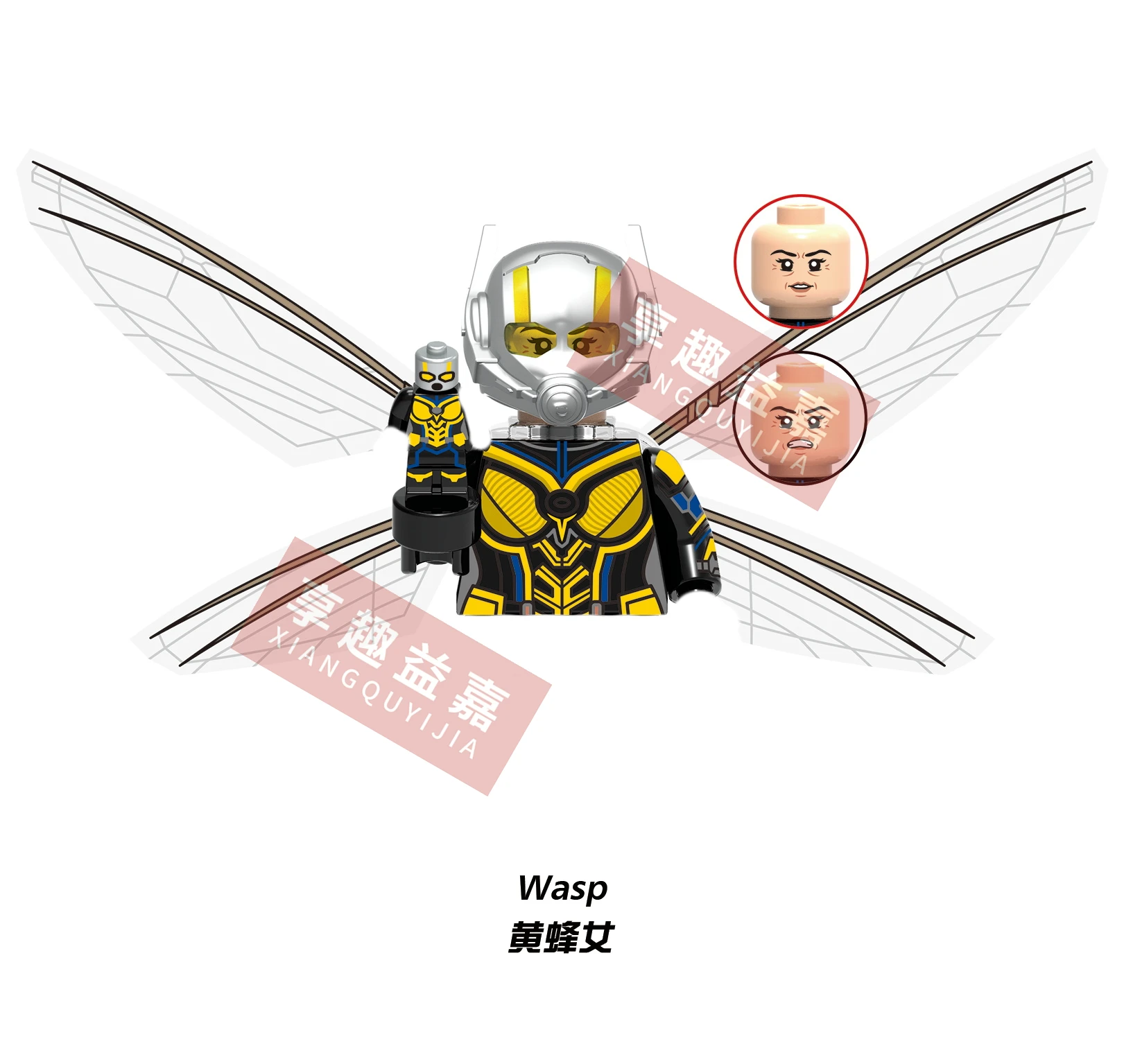 Mini action toy figures Building Blocks Ant-Man and the Wasp Movies hero dolls Educational assemble Toys Gifts For Children 3