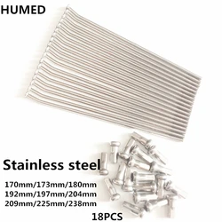 18pcs/lot Motorcycle Spoke Material Stainless steel 170/173/180/192/197/204/209/225/238mm Off-Road Motorcycle Dirt Bike Spokes