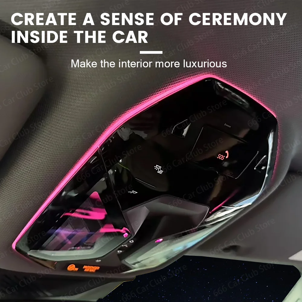 BMW 신형 5 시리즈 G60 i5용 11색 천장 독서등 무드등 LED 앰비언트 라이트 자동차 실내용품-Freehip.co.kr